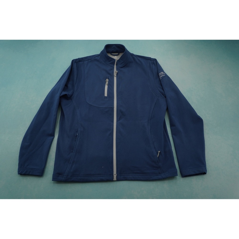 Johnnie-O Mens Performance Jacket M Blue Full Zip Golf Martin Marietta Logo